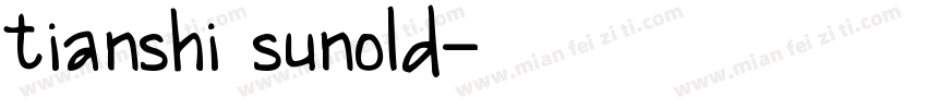 tianshi sunold字体转换